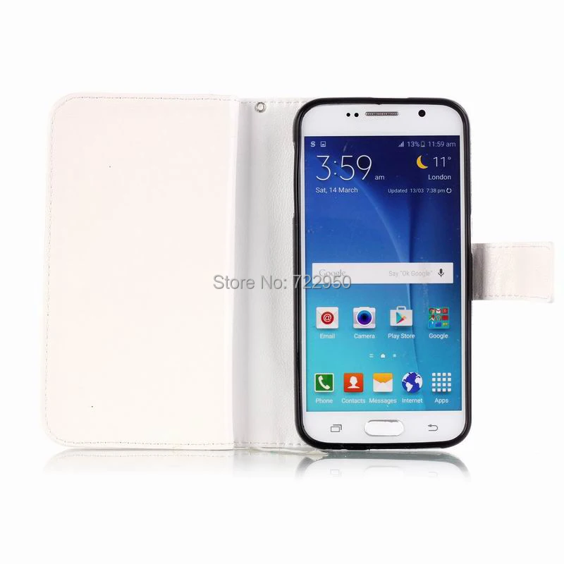 Модный Магнитный кожаный чехол-кошелек с животными для Samsung S3 S4 S5 S6 S7 Edge, роскошная многофункциональная сумка с бабочкой