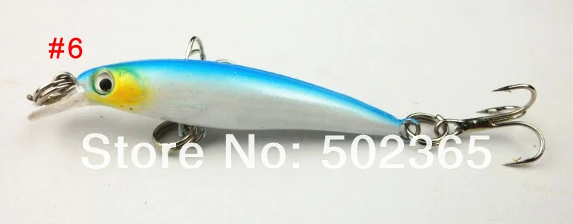 Freeshippig 50 шт. рыбалки приманку минноу рыболовные снасти Crankbait лур жесткого пластика приманки приманка 5 см 2.1 г 10# крючки малый гольян лодки воблеры блесна рыбалка рыболовные снасти