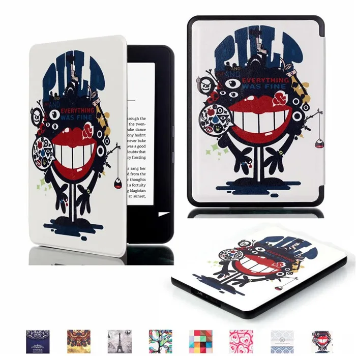 100 шт./лот gligle Тонкий Smart skin чехол для Amazon Kindle Paperwhite 1/2/3th чехол с услуга/сна - Цвет: 6