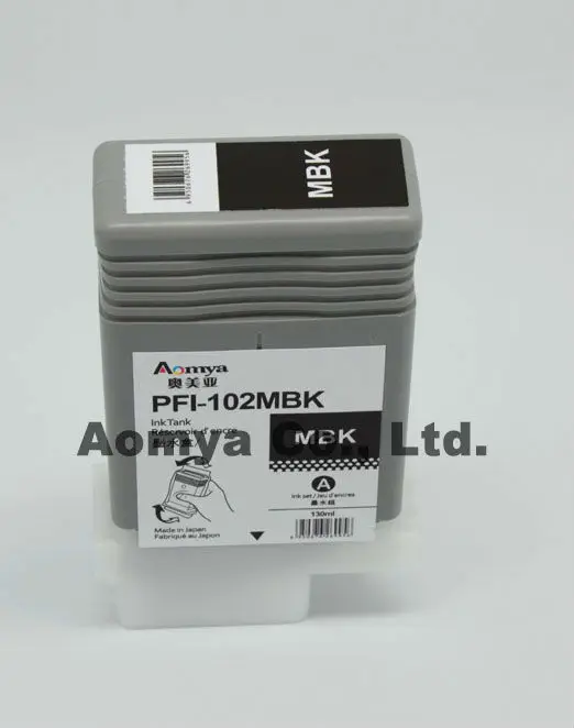 Pfi 102 картриджи каких-либо Цвет для принтеров Canon iPF500/510 iPF600/605/610 iPF700/710/720/760 iPF650/655 iPF750/755 - Цвет: BK