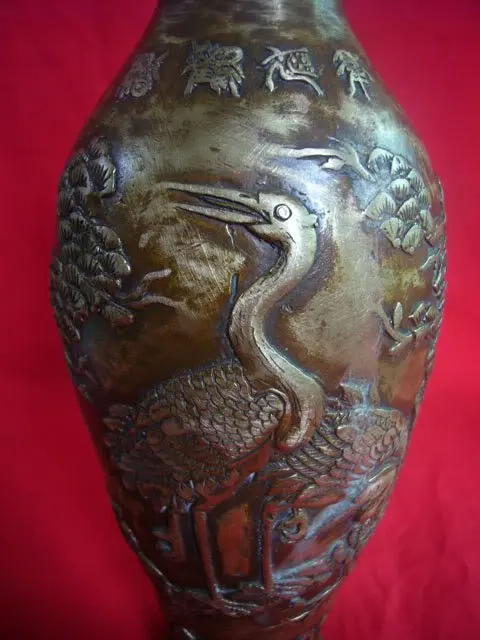 Редкие Династии Цин (Цяньлун: 1736-1795) Медные Краны Вазы