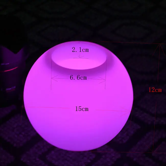 16 цветов держатель вина IP68 гибкая настольная лампа перезаряжаемый светодиодный ведра для льда шаровая форма для KTV бар события вечерние 20 шт./партия