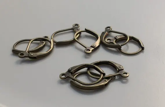 200 шт. без никеля античная бронза Leverback Earing finding 16x10 мм по оптовой цене