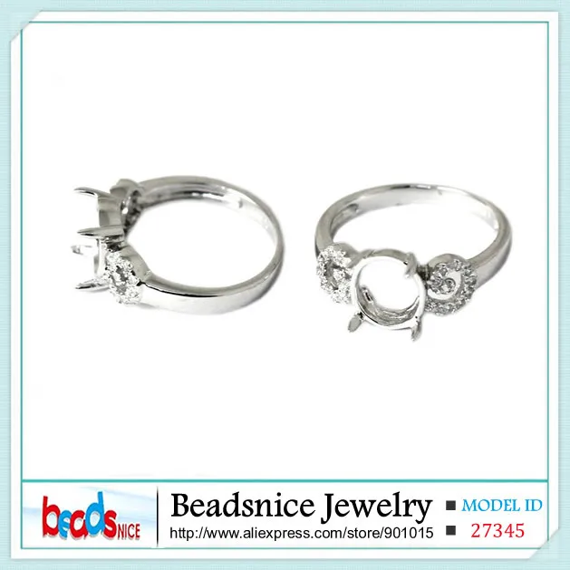 Beadsnice ID27345 элегантный навсегда дизайн полумонтажное кольцо настройки diy кольцо из стерлингового серебра установка для обручального кольца