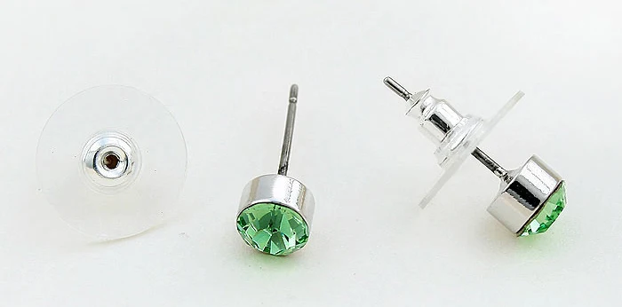 BeBella 5 мм круглые стразы серьги-гвоздики с кристаллами от Swarovski оригинальные модные украшения для женщин подарок для девушек и жены
