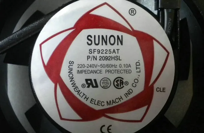 SUNON AC 9 см 92*92*25 мм 9225 220V втулка подшипника 90*90 9 см вентилятор охлаждения