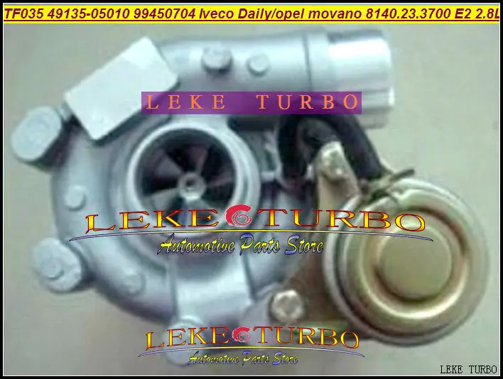 - TF035 49135-05010 53149886445 99450704 Turbocharger For Iveco Commercial Daily 2.8TD Opel Movano 8140.23.3700 Euro2 2.8L 122HP - (4)