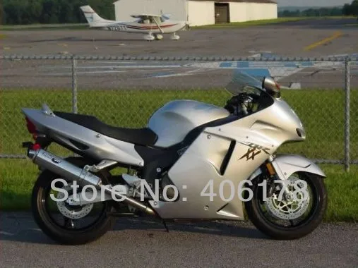 Для CBR1100XX Blackbird 1996-2007 CBR 1100XX серебряный мотоцикл Обтекатели спортивный велосипед наборы тела(литье под давлением