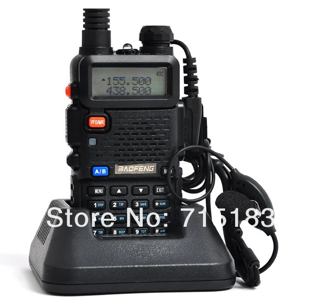 Портативный Baofeng UV-5R Двухканальные рации 136-174/400-520 мГц Dual Band UHF/УКВ Радио оригинальный pofung UV-5R 5 вт fm VOX двухстороннее радио