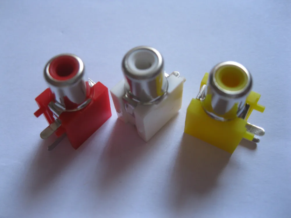 AV-8.4-1 AV Pin Jack 3 цвета RCA женское аудио-видео AV Разъем 240 шт в партии