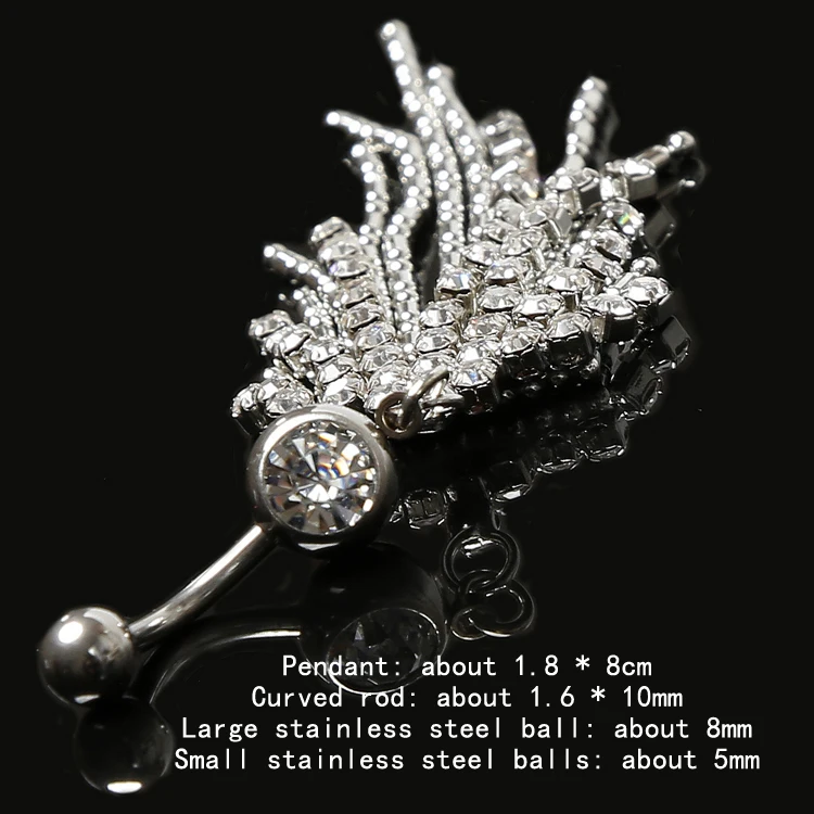 Модные сексуальные титановые стальные пирсинг пупка ювелирные изделия для тела