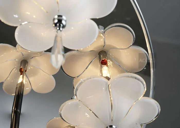2" Хрустальные подвесные стеклянные цветы круглый потолочный светильник современный роскошный гостиная столовая спальня потолочный светильник