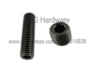 Wkooa M2 Grub Screws Hex Socket Set Screws With Cup Point Alloy Steel Grade 12.9 Black Pack 1000