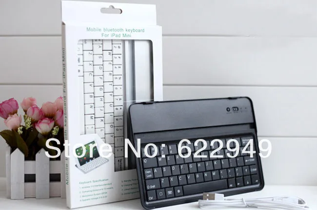 Беспроводной Bluetooth 3,0 чехол клавиатура+ 2x Матовая Экран Protector+ стилус для Apple Ipad Mini 1 2 3 A1432 A1454 A1490 A1599