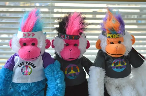 mohawk monkey stuffed animal