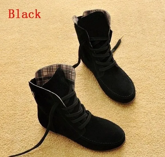 Повседневная обувь; Прямая поставка; sapatos femininos; модель года; ; Размер 9; Цвет черный, зеленый, красный; мотоциклетные ботильоны на плоской подошве; осенние женские ботинки