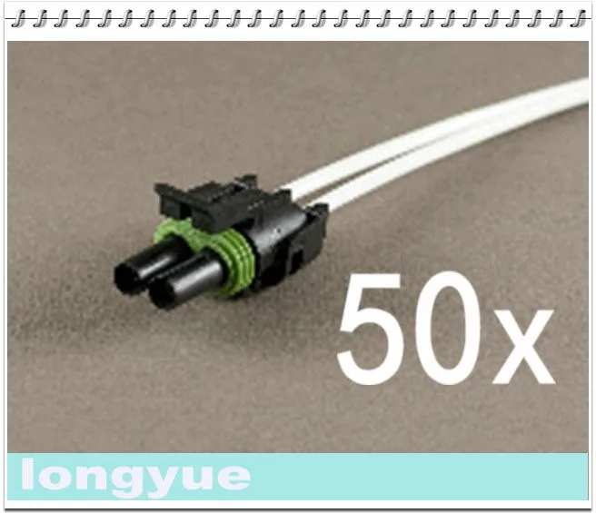 Longyue 50 шт. 2-Way Женский comnector свинья хвост погодные обновления Провода Ремни 25 см Провода
