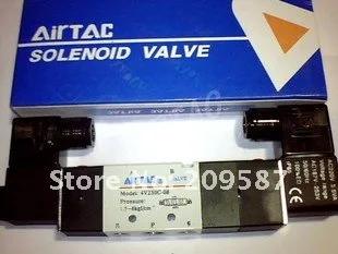 1x 4V120-06 5Ports2Position Двойной Электромагнитный пневматический клапан 1/" BSPT DC12V