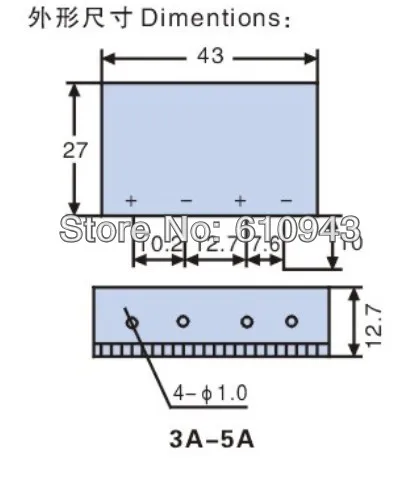 Sai4005d постоянного тока для 5A ССР вход 3-15 В или 15-28 В выход 40-480vfreeshipping печатной платы небольшие твердотельные реле один-в-линии