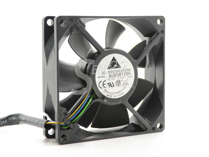 Для delta AUB0812VH 8 см 80 мм 8025 8*8*2,5 см 80*80*25 мм 12V 0.41A поддержка 4-проводных Pwm контроль температуры вентилятор