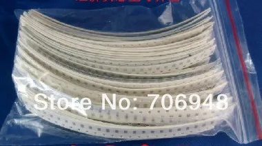 59 значения 2950 шт./лот smd 1206 конденсатор,+-20%, 1pf-22uf