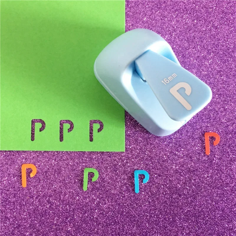 Алфавит P shaped save power paper/eva ремесло записная книжка с отрывными листами ручной работы Перфоратор DIY p буквы Дырокол перфоратор