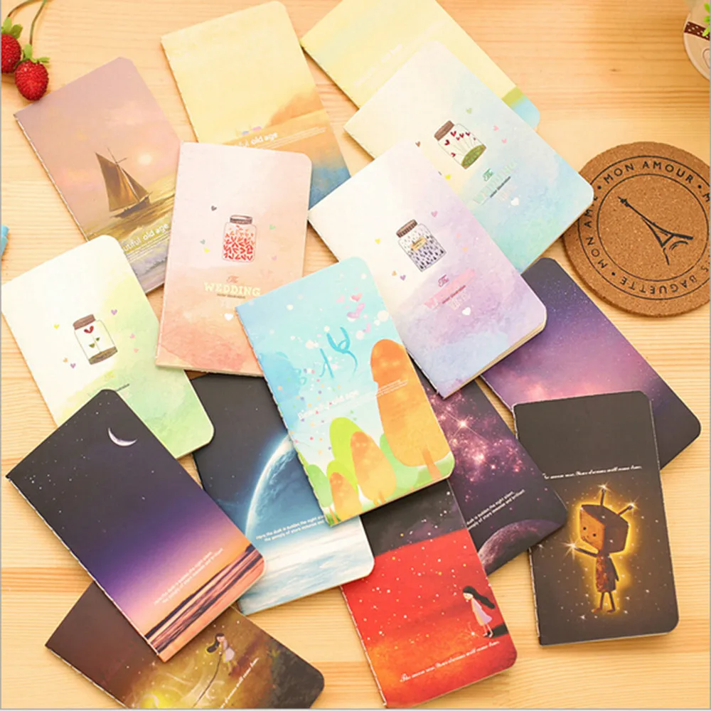 3 pcs/lot Lovely South Korea Stationery Book Diary Sprial Notebook