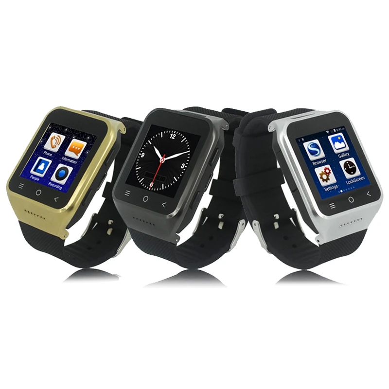 2016 New Arrival GPS font b Smartwatch b font Dual Core Capacitive Screen Watch Phone Support