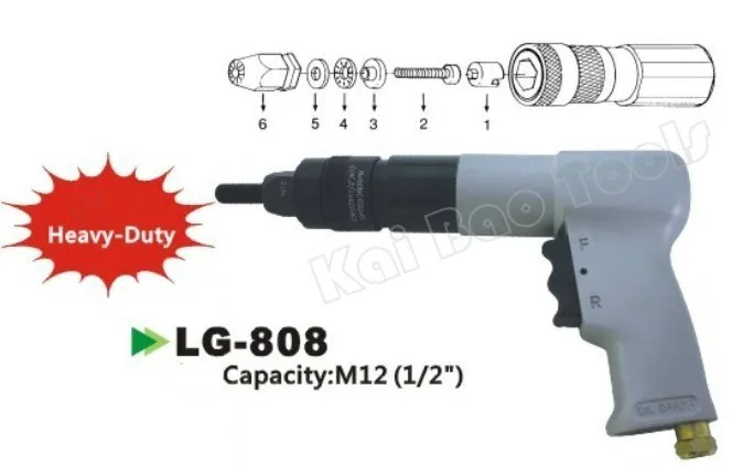 Воздух Вытяните сеттер M5 M6 Air Съемник пневматический Вытяните воздуха пистолет клепальщик воздуха, заклепки, гайки Инструменты пистолет угол Тип низкая стоимость доставки(lg802