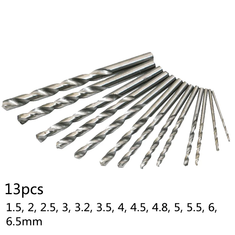 

13pcs / lot HSS High Speed Steel Cobalt Drill Bit Set 1.5-6.5mm Drill Bit QST13