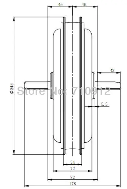 OR01I1 спереди V-brake 60 В 800 Вт 2" популярные горячие продажи высококачественных мощный E-велосипед /E-скутер/e-трицикл/E-мощности двигателя постоянного тока