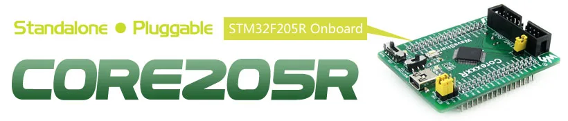 Core205R STM32F2 основная плата STM32F205RBT6 STM32F205 STM32 макетная плата JTAG Cortex-M3 Базовая плата с полной IOs