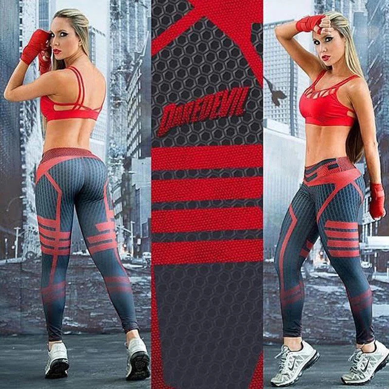 2018 Woman Yoga Pants Denver Broncos Fitness Fiber Leggings Tights Trousers