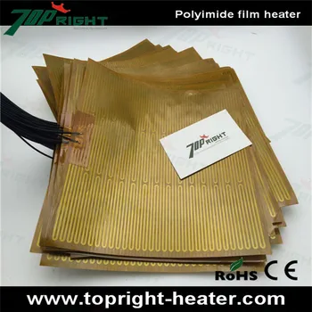 

200mm x 200mm 220v polyimide film heater, kapton heating element