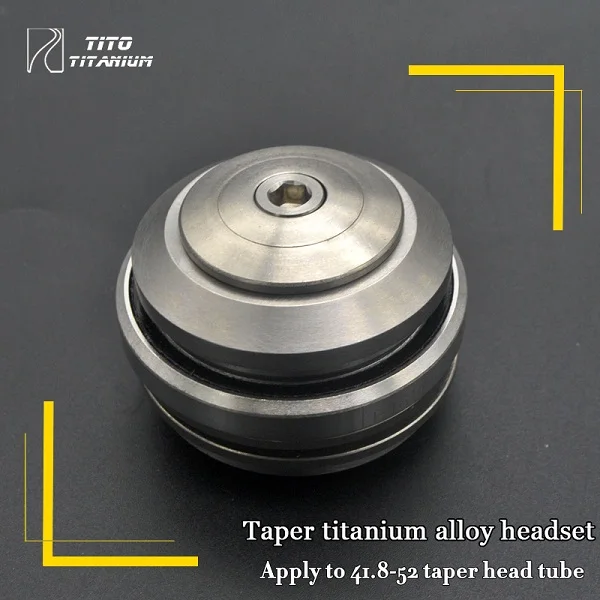 TiTo Titanium alloy Threadless Headset MTB Road Bike titanium Bicycle