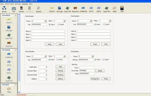 USB13.56Mhz ISO 14443 RFID считыватель, писатель + 2 Карт + SDK + Программное Обеспечение, rfid reader, YW-605UA
