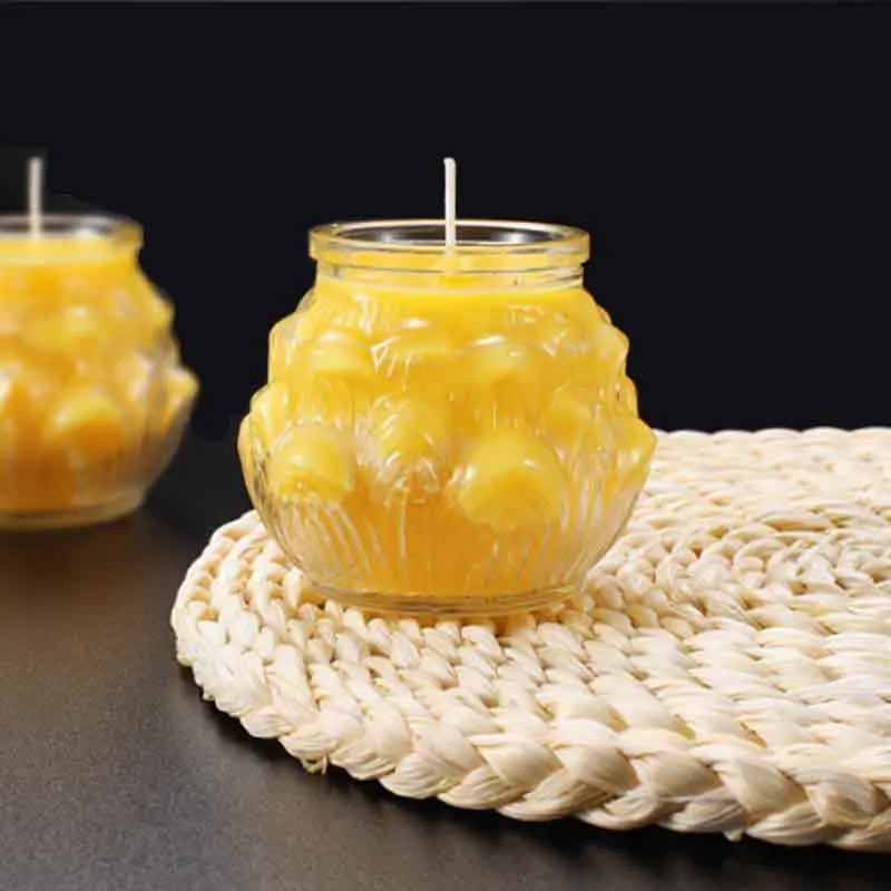 Pure Butter Lamp Candles, Lotus Shape, Middle Size, Could Last About 26