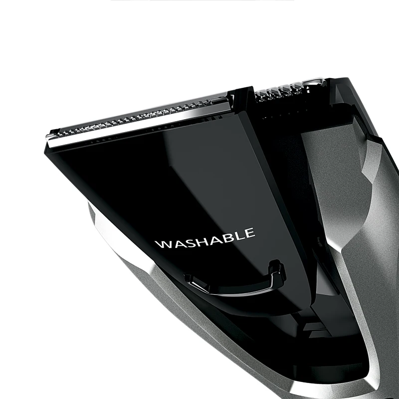 Panasonic ER-GB70-S520 машинка для стрижки волос и бороды, работает от сети и аккумулятора(Ni-Mh), время работы от аккумулятора около 50 мин, две насадки, управление регулировкой длины стрижки, влажная чистка