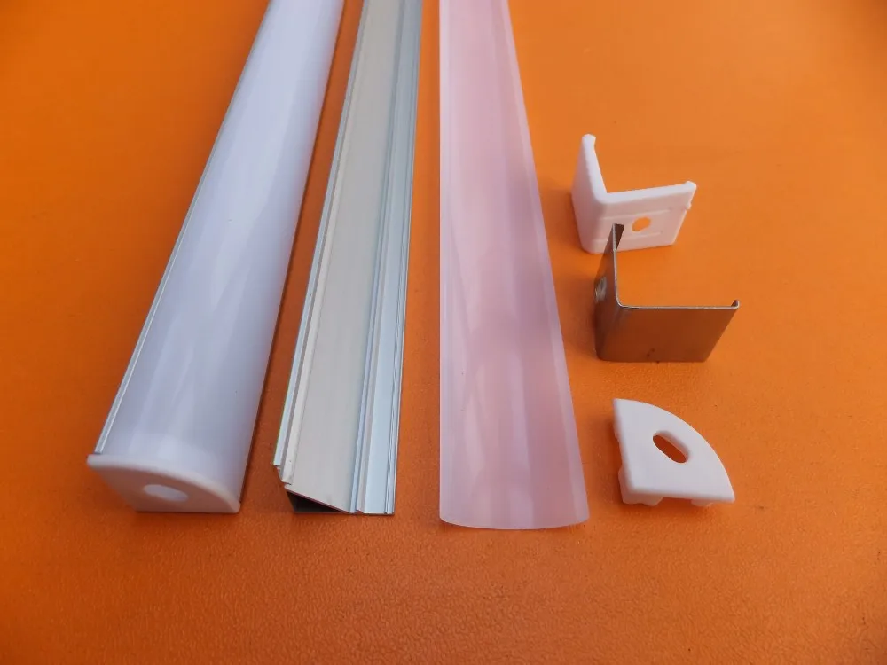 Perfil de Alumínio Canal para 3528 e 5050 e 5630 Fita de Led Frete Grátis 1 M e pcs Canto Levou Tira Conduzida Perfil Perfil Tira Difícil 3 led strip channel