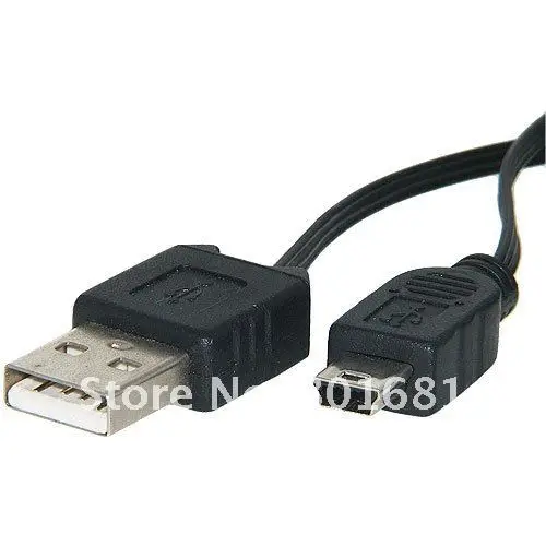 Номер для отслеживания + бесплатная доставка Булавки g + 10 шт./лот Mini USB мужчина к USB B 5 Булавки мужской выдвижной кабель Black + оптовых