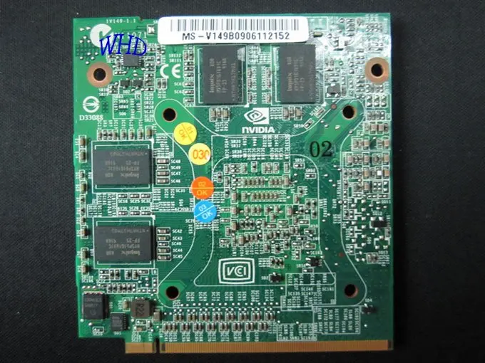 Ноутбук vga карта nVIDIA 9500M 9500GT GS 512MB MXM II видеокарта vg.8pg06005 G84-625-A2 для ACER ТЕСТ ОК