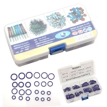 

120Pcs HNBR Car Van Air Conditioning Rubber Washer O Ring Seal Assortment Set