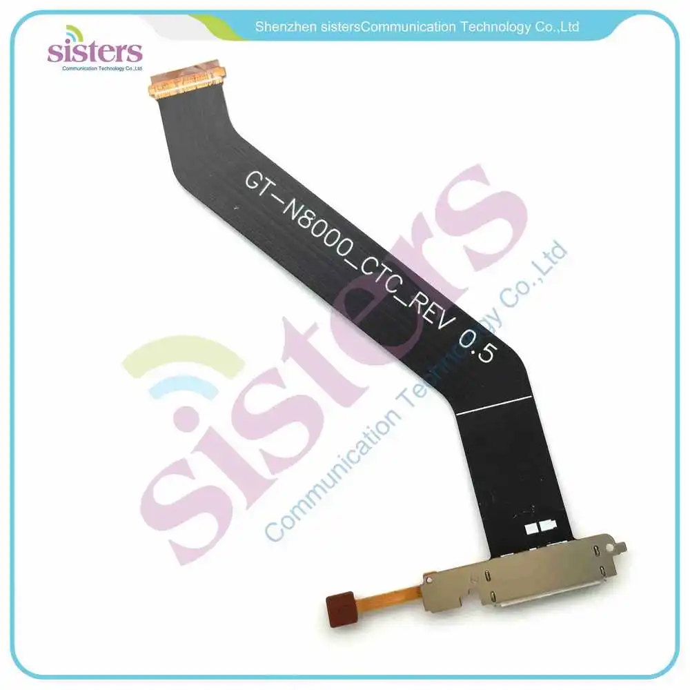 PWW0069  Original OEM USB Charging Port Dock Connector Charger Flex Cable w Mic For Samsung Galaxy Note 10.1 N8000 (6)