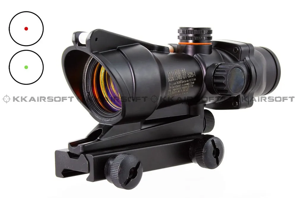 ACOG страйкбол 1x32 Red Dot оптический Волоконно-оптический прицел