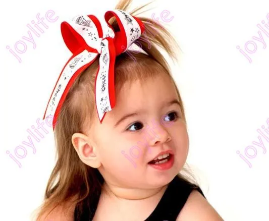 Новые 30 шт. новейшая мода 5*6 ''Cheer ведущий волосы лук Разноцветные девушка держатели волосы бант