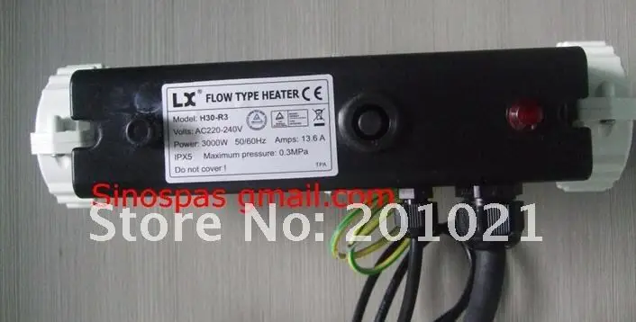LX китайские T Форма Стиль h30-r3 гидромассажная Ванна 3kw нагреватель китайский Стиль 1.5 дюймов нагреватель (T-Форма) крытый открытый бассейн спа
