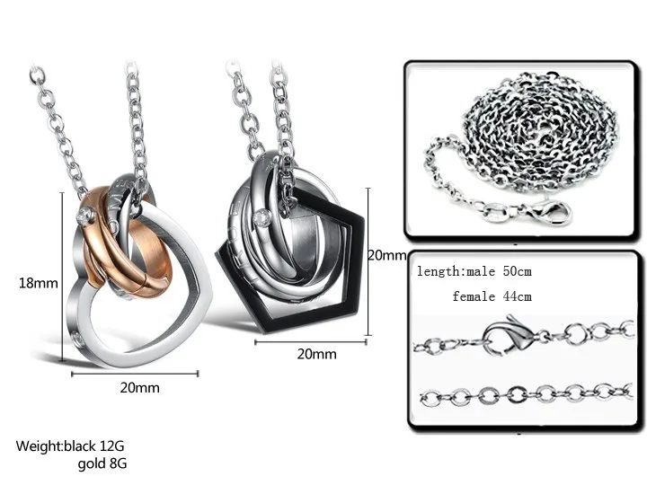 Корейская пара ожерелье Титановые Ожерелья Подвески Милые ожерелья s для совпадающие для пары ожерелье для пар GX777