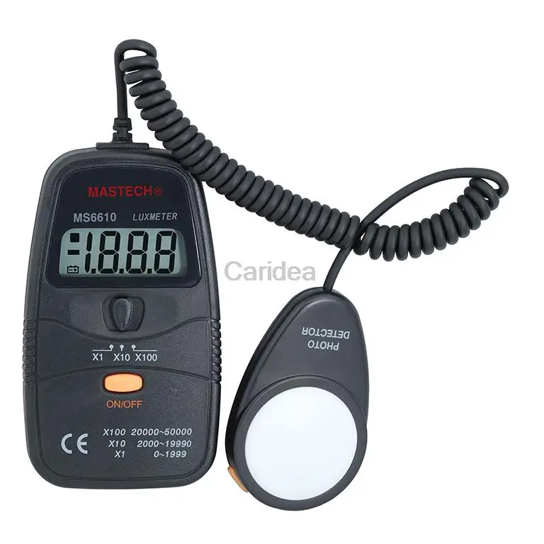 MASTECH MS6610 цифровой Lux метр свет Люксметр 0~ 50000LUX люксметр