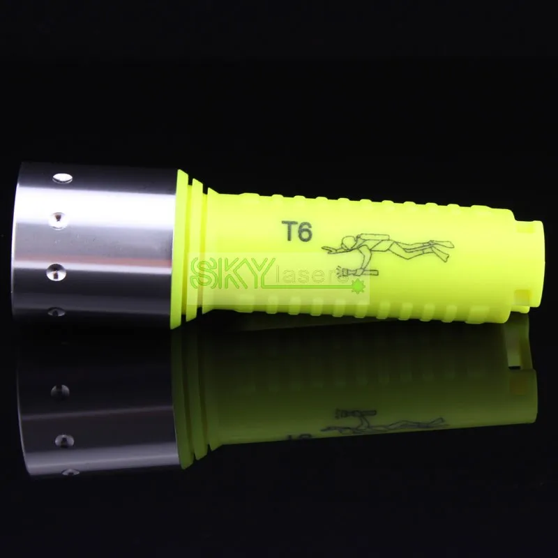 XM-L T6 1600 люмен Водонепроницаемый светодио дный Дайвинг фонарик + 2x18650 Перезаряжаемые батареи + Зарядное устройство