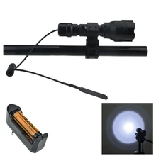 Светодиодный тактический фонарь, супер яркий фонарик 1000 люмен для охоты на велосипеде+ дистанционный переключатель давления+ крепление для оружия+ аккумулятор 18650